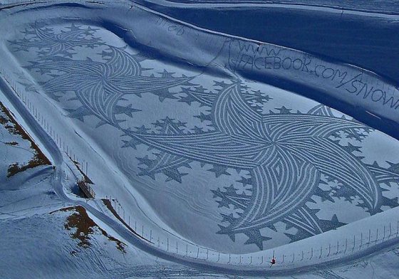 Snežné umenie Snow Art - umenie v snehu
