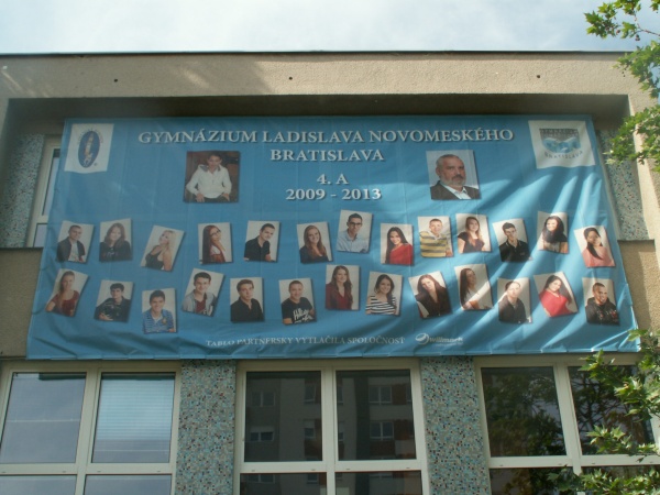 Najväčšie tablo, Gymnázium Ladislava Novomeského, Bratislava