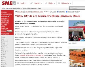 Tunisko a Pluska, klamlivé informácie