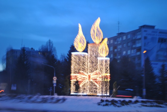 Vianočná výzdoba mesta Poprad