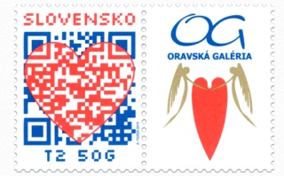 Valentínska známka QR
