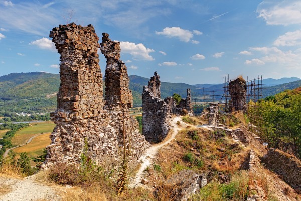 Ruin of castle Reviste, Slovakia