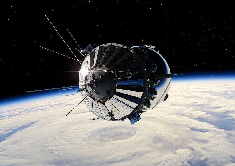 12870344 - the first spaceship at the earth orbit