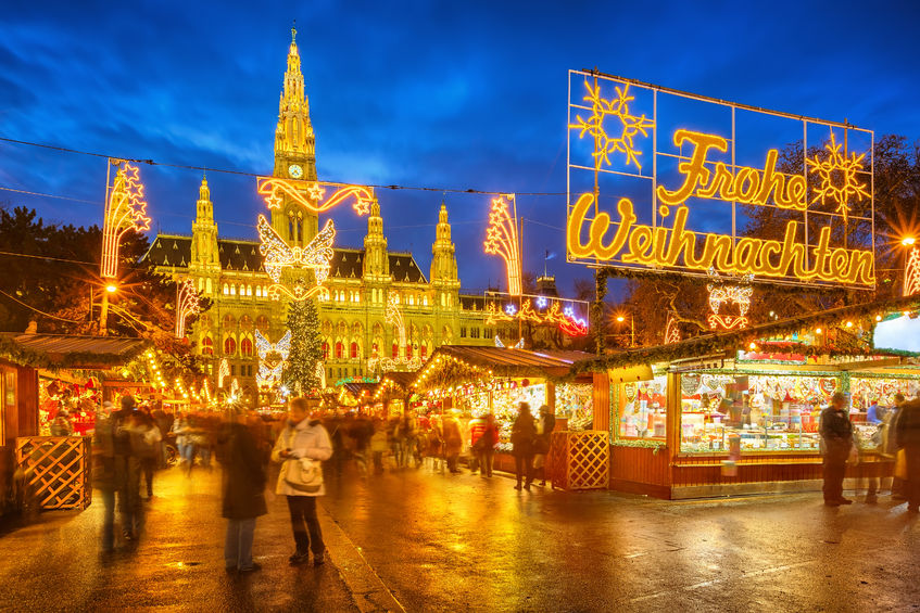 23484898 - traditional christmas market in vienna, austria