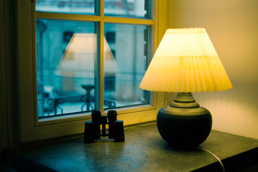38889119 - lamp near window