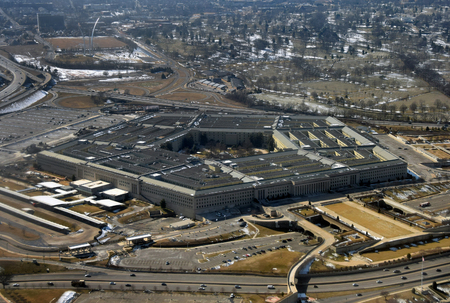 47131223 - us defense department petagon seen from above