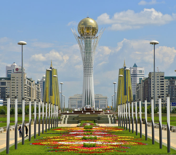 47829744 - square; plaza; kazakhstan; astana; building; city; sky;