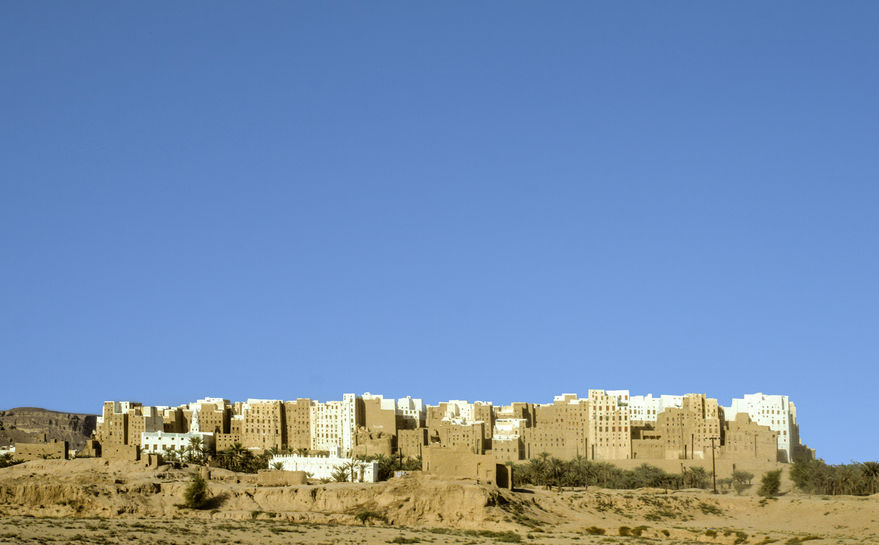 41561592 - beautiful city of shibam in the desert in the hadramaut, yemen.