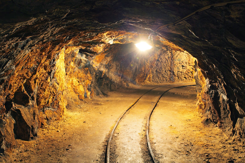 28606027 - underground mine tunnel, mining industry