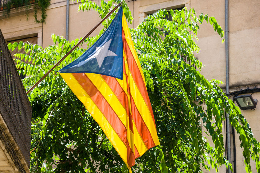 43130445 - estelada, the catalan independentist flag