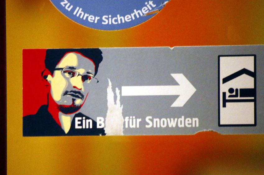 44425688 - edward snowden stickers, berlin.