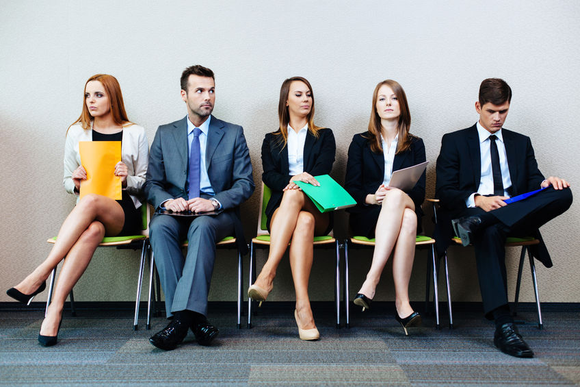 53953792 - business people waiting for job interview