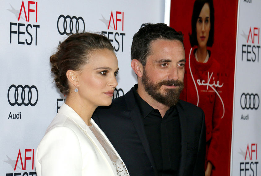 65673230 - pablo larrain and natalie portman at the afi fest 2016 centerpiece gala screening of 'jackie' held at the tcl chinese theatre in hollywood, usa on november 14, 2016.