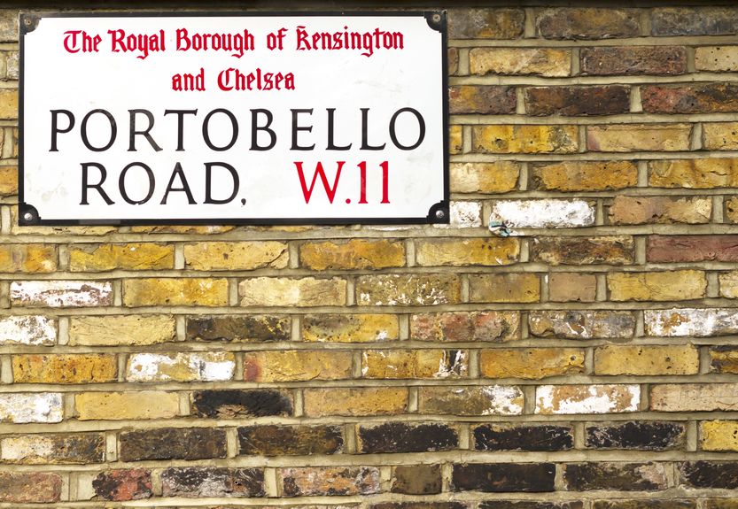 17630099 - portobello road sign in notting hill london
