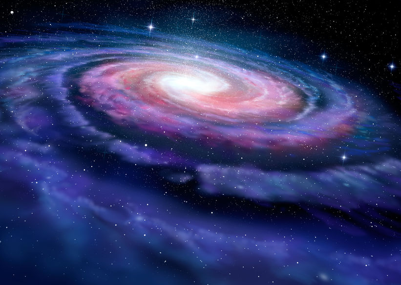 41248553 - spiral galaxy illustration of milky way