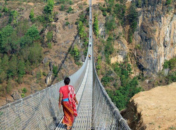 Visutý most Nepál