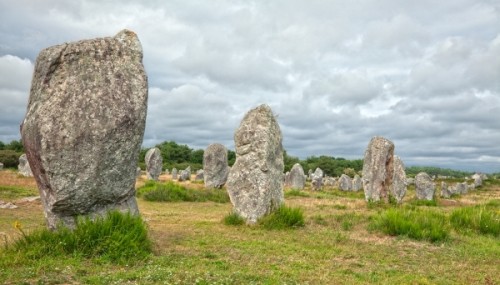 Keltské kamenné bloky v Carnacu