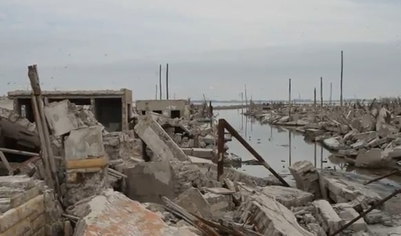 Argentínske zatopené mesto Epecuen, zdroj Youtube