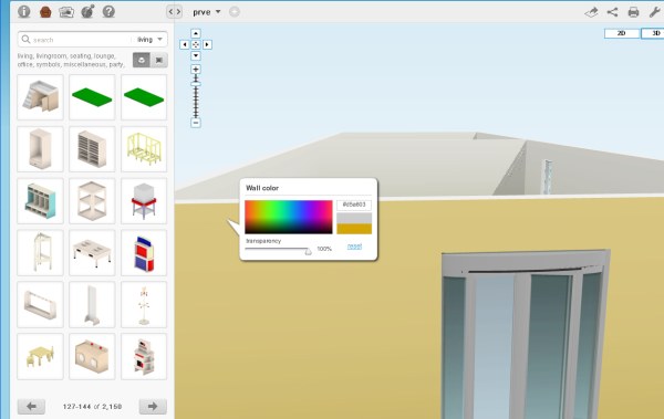 Floor planner aplikácia na návrh interiéru
