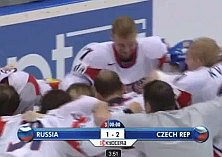 Hokejové majstrovstvá CZE 2:1 RUS