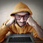 50740233 – nerd man falling asleep