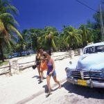 35731428 – a beach on the coast of varadero on cuba in the caribbean sea.